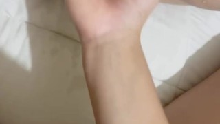 I torture myself and my throbbing and dripping pussy watching my girlfriend squirting