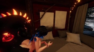 Vrchat goth girl gets fucked fansly (@Facelingy18plus