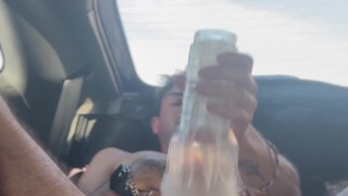 horny and hard in car