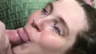 BEST OF AMATEUR WIFE TAMERA NICOLE, FACIAL CUMSHOT COMPILATION