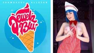 Blue-Haired Jewelz Blu Screams For Ice Cream Orgasm - TeamSkeet ...