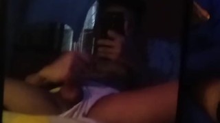 Pinoy hottie twink edging his lengthy cock, im really trying not to cum