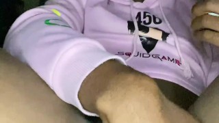 Black femboy enjoys his afternoon