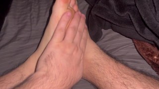 Sexy Foot Fetish Massage Smooth Feet Hairy Legs