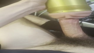 fucking a fake pussy with my big dick