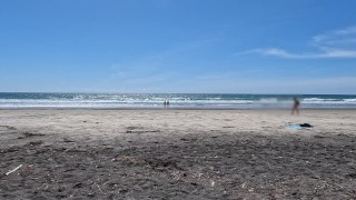 👸🏼Pink Pussy🍓 and Big Dick🍆 Hanging on the NudeBeach🏖️. Voyeurs Dream💭