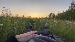 In the grass🔥