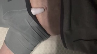 Guy vs vibrating toy makes a sticky mess!!!