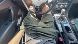 Masterbating in the car by the water