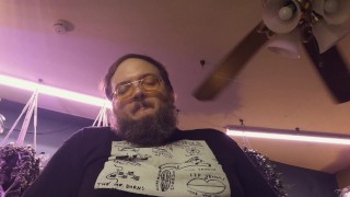 "Gettin' Jizzy With It" Bubba bear jerks and cums on handsome moustache dad's cock - cornfedMTdads
