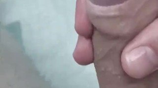 🔥 hot masturbating and cumming in cool pool 💦