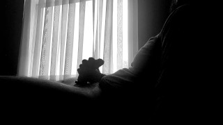 Public Aesthetic Window Masturbation and Edging With Massive Cum Moan