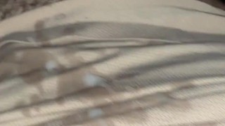 JERKING WITH MY TOY AND CUMMING HARD EVERYWHERE