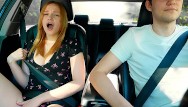 Surprise Verlonis for Justin lush Control inside her pussy while driving car in Public
