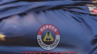 Justa9er Huge Bulge in Navy Basketball Shorts