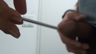 尿道プレイ鉄の箸を入れてみた