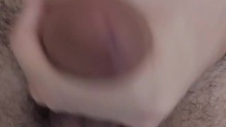 Playing with my big cock after taking a shower