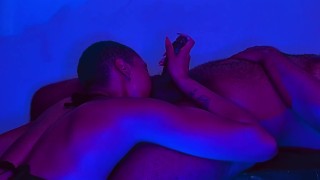 Ebony Short Haired Milf Sucks Huge BBC