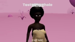 Walking around this virtual world as a BBC came across a bride on her knees