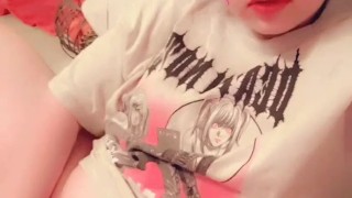 Cute Softcore Egirl plays with her tight pussy