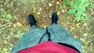 Twink is pissing and cumming on his dirty used sneakers