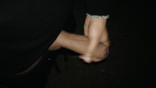 Night jerking while walking on a bicycle path