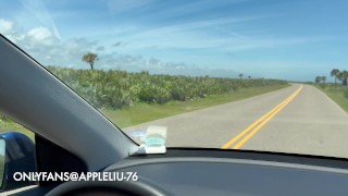 32 handjob in the Tesla while driving OnlyFans @ Appleliu-76