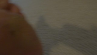 Bear's Socks and Workers Feet Closeup