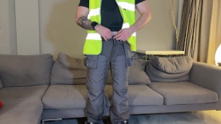 Builder Farting on the couch