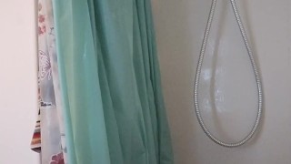 Hot Latino Thug Jerking Off Big Cock In Shower