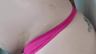 I'm taking a shower and fuck my ass with several dildos (30cm Monsterdildo)