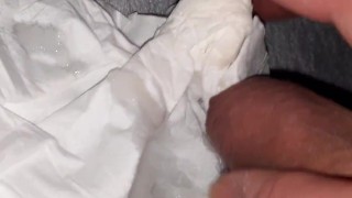 My girlfriend finally let me cum over a paper