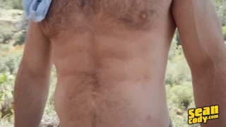 SEAN CODY - Holden Lets You Feast Your Eyes On His Muscular, Hairy Chest While He Masturbates