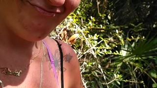 Caught sucking girls boobs in the woods on Spring break