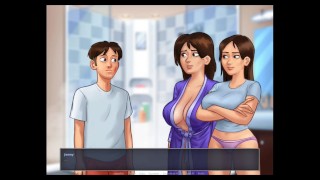 Summertime Saga Cap 10 - A Mi Madrastra Le Encanta Hacerme Pajas Con Su Cuerpo Desnudo