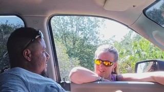 Caught masturbating in public and girl watches and films and tells him to keep going