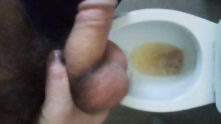My sexy straight bro pissing and cumming