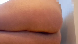 Stretching out my ass with inflatable vibrating plug