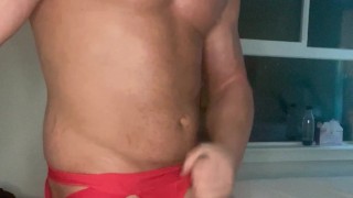 Masturbate with a Buff Gym Daddy CumShot Orgasm