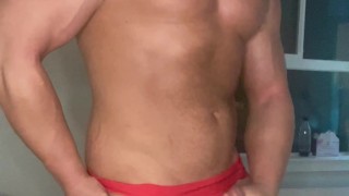 Masturbate with a Buff Gym Daddy CumShot Orgasm