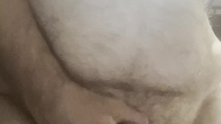 Fucking my ass hard and deep while jerking my cock. I shoot a huge, thick, creamy load.
