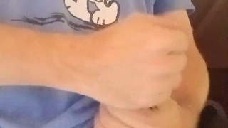 Saturday night home alone got horny in the kitchen had to play with it