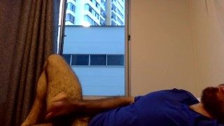 hairy muscular latin man