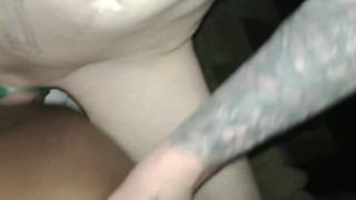 my ebony step sister talks me into cumming deep in her big ass