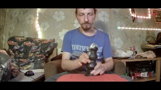Huge dildo in my anal
