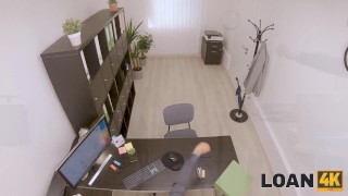 LOAN4K. Passionately fucking wet pussy loaner thinks about the offer