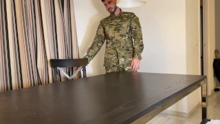 Soldier boots up small penis humiliation