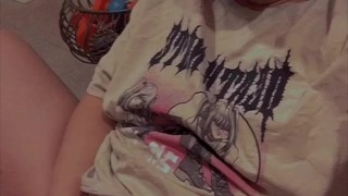 fairy Egirl plays with her big fat tight pussy