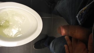 piss in public stall