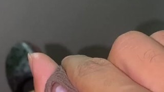 Enjoy how my mouth screams with pleasure for this rich handjob until I cum